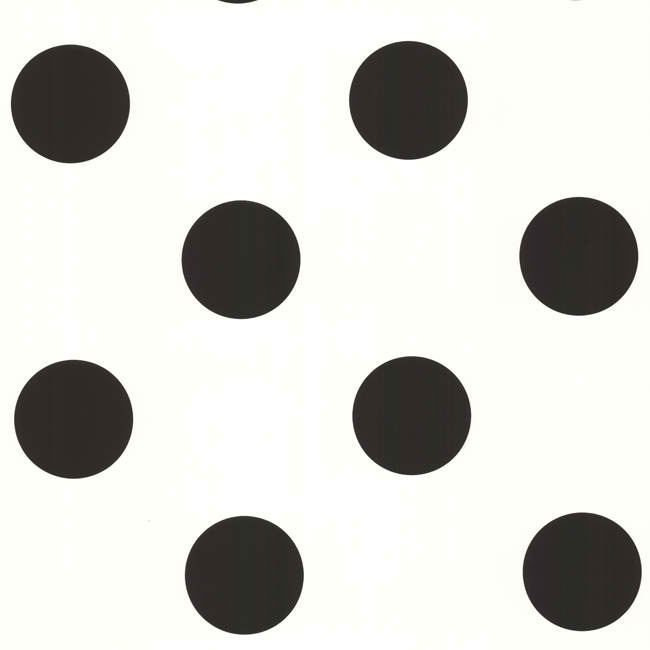Free download Black White KW7677 Large Polka Dot Wallpaper Baby Nursery