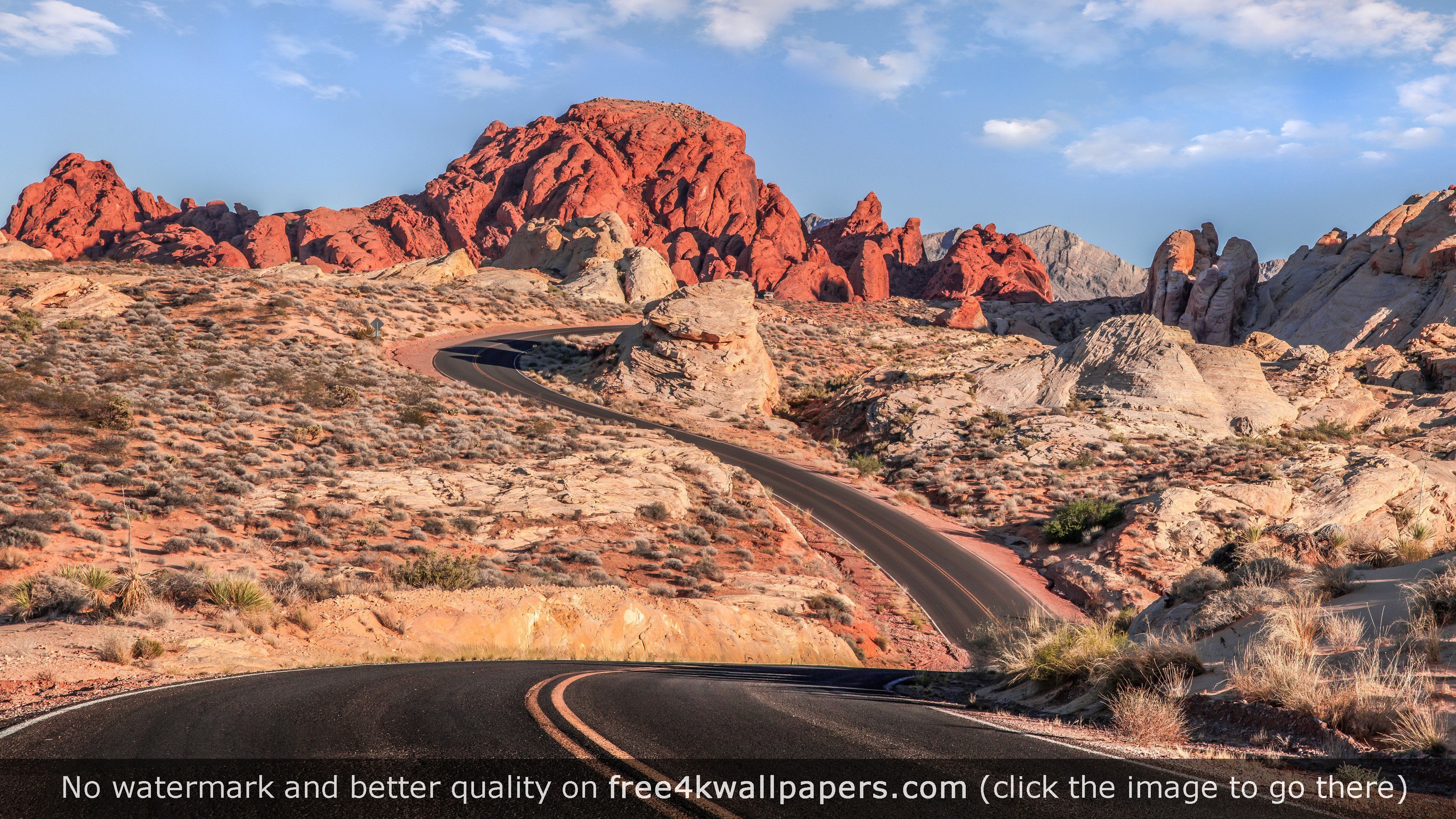 Valley Of Fire Highway Nevada 4k Wallpaper