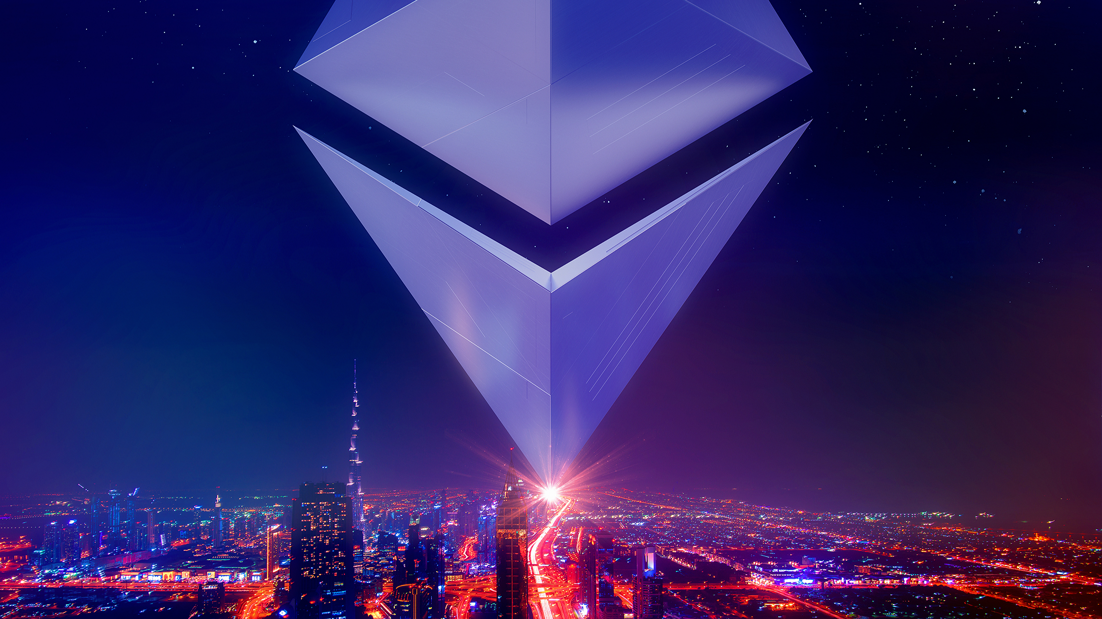 Ethereum Invasion Four 4k Ultra HD Wallpaper Background Image