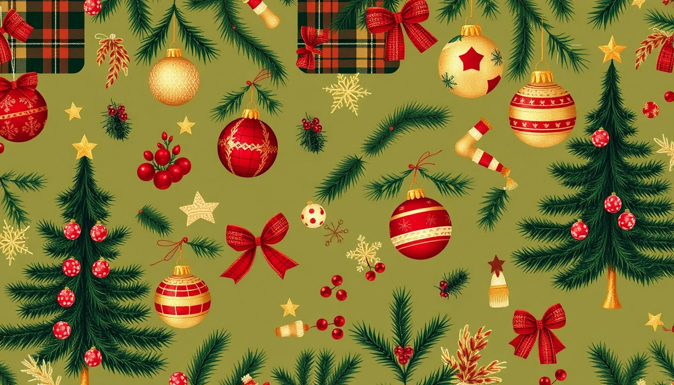 Preppy Christmas Wallpaper