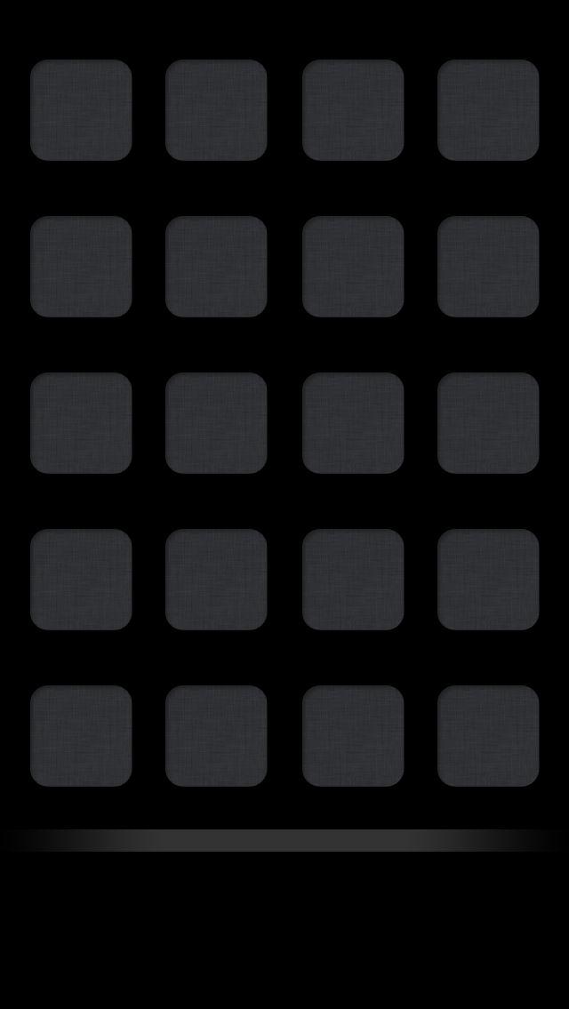 Plain Black Shelf Iphone 5 Icon Wallpaper Plain wallpaper iphone