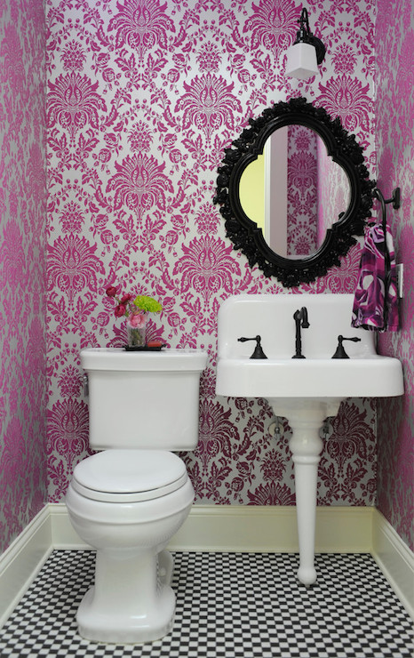 Wallpaper Metallic Flocked Silver And