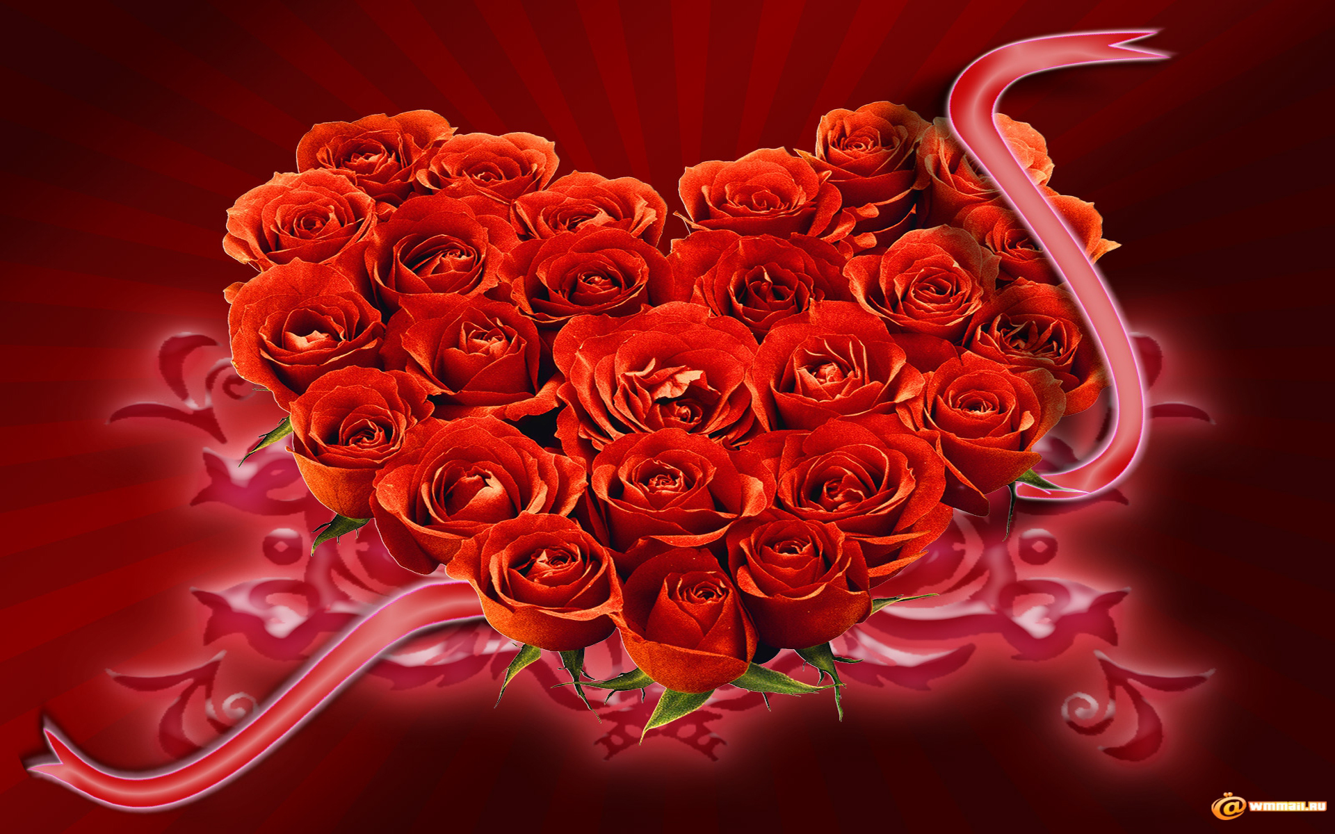 Red Roses Heart HD Wallpaper Wallpaper13