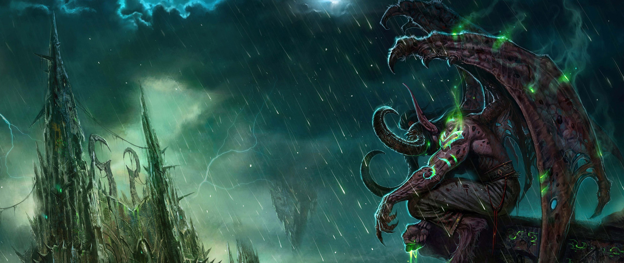 Wallpaper Wow Illidan World Of Warcraft Castle Monster
