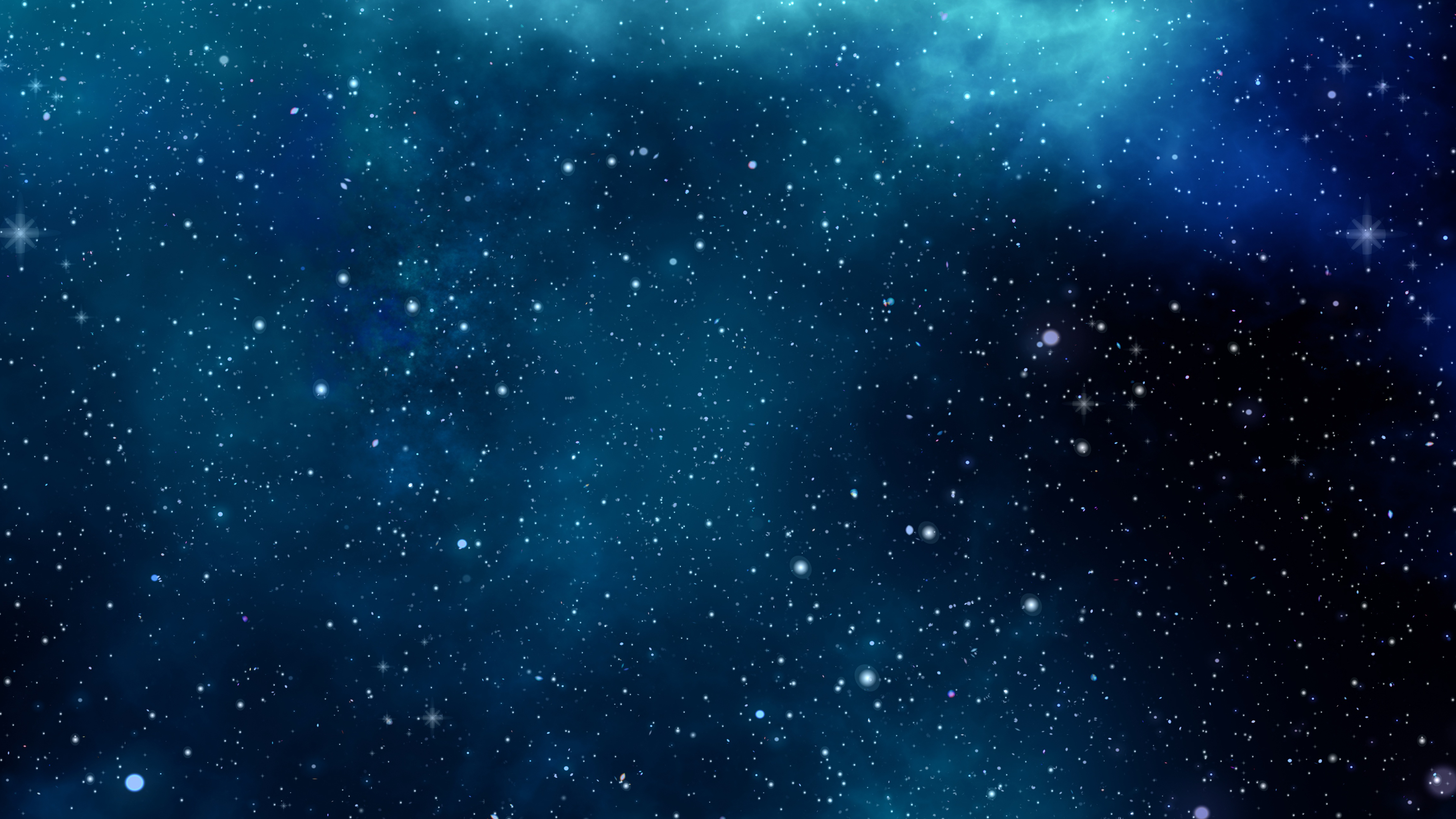 Blue Space Desktop Background