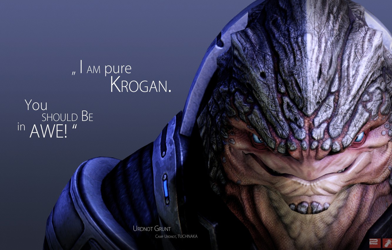 Wallpaper Mass Effect Krogan Grunt Image For Desktop Section