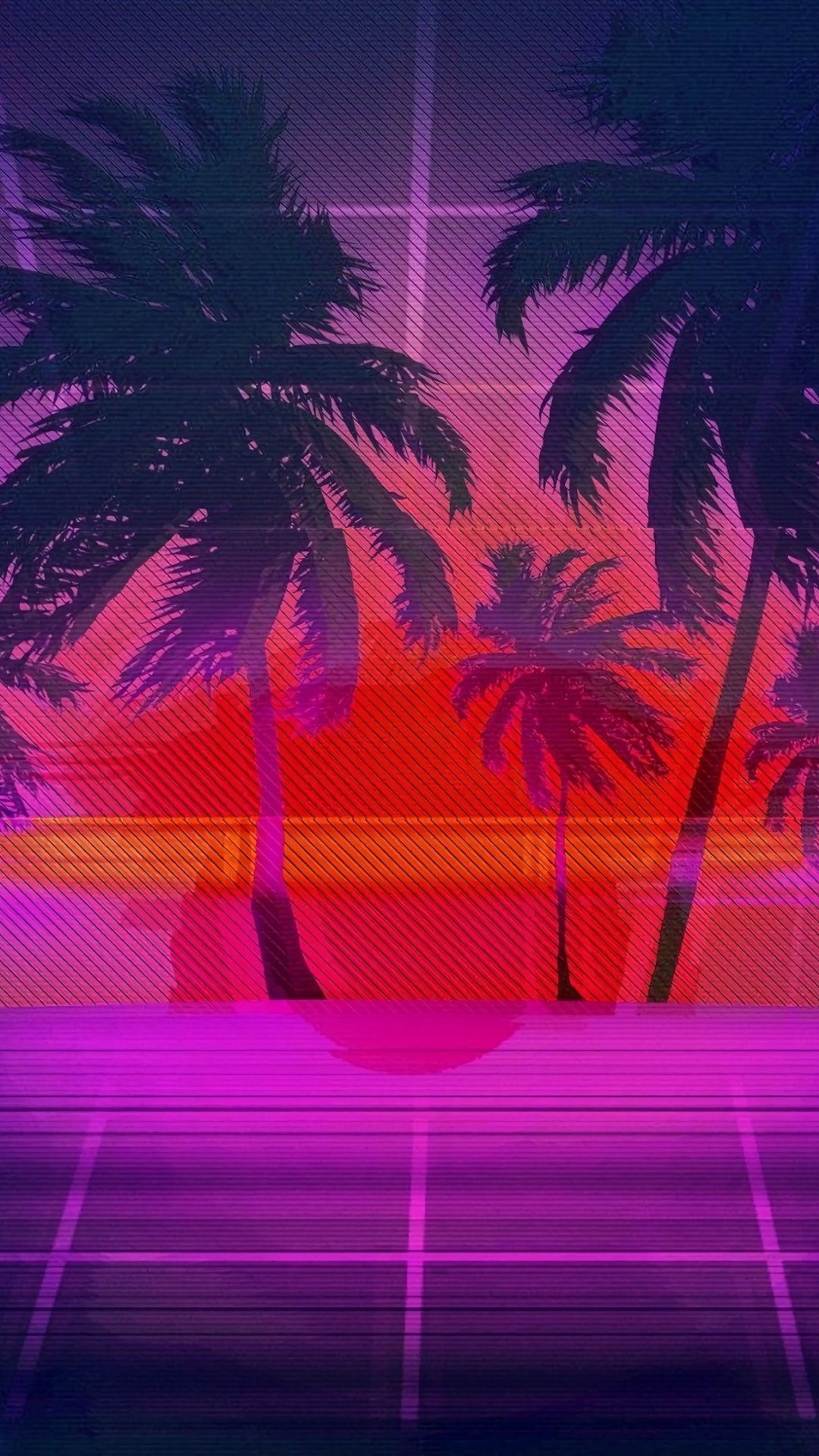 [12+] Palm Tree Vaporwave Wallpapers - WallpaperSafari