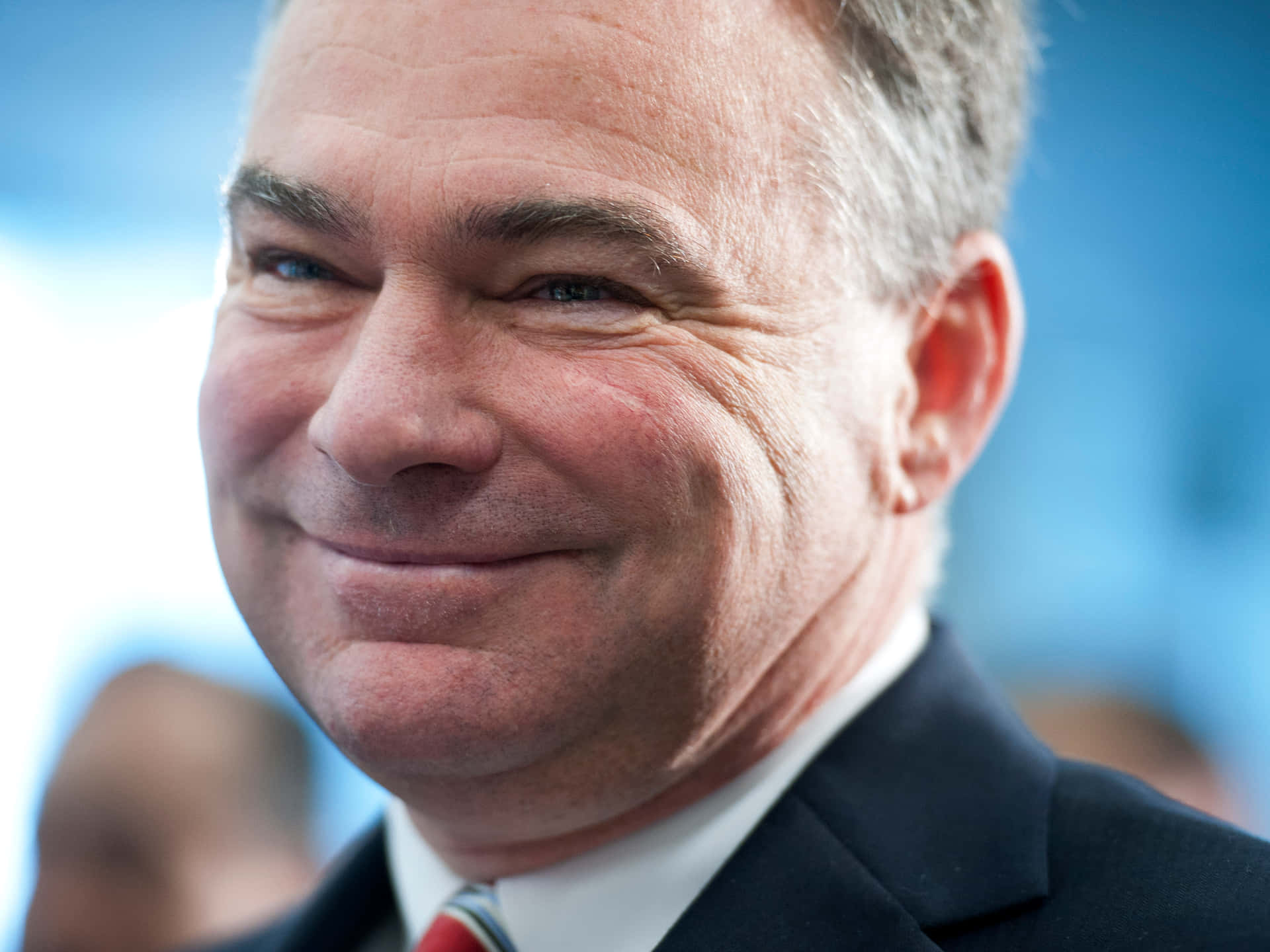 Tim Kaine Smiling Up Wallpaper