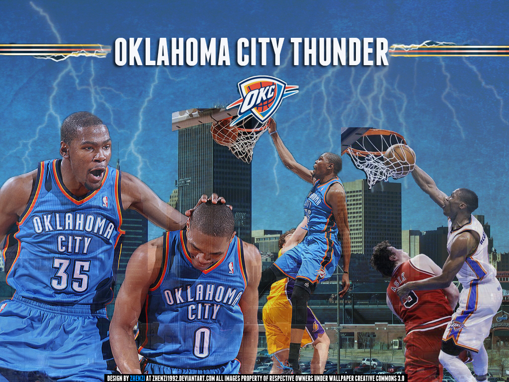 Oklahoma Thunder Feat Durant And Westbrook By Zhenzi1992