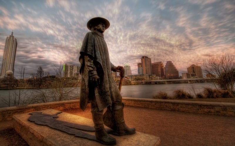 The Stevie Ray Vaughan Memorial Statue In Austin Wallpapers HD Walls
