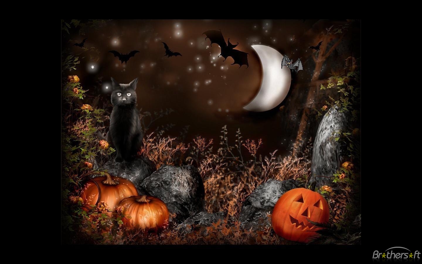 Download Artsy Halloween Scenes Screensaver Artsy Halloween 1440x900