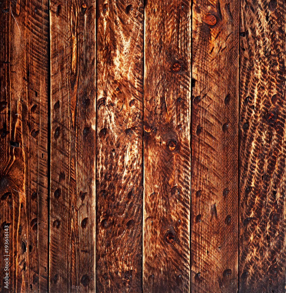 Wooden Background Of Old Colored Boards