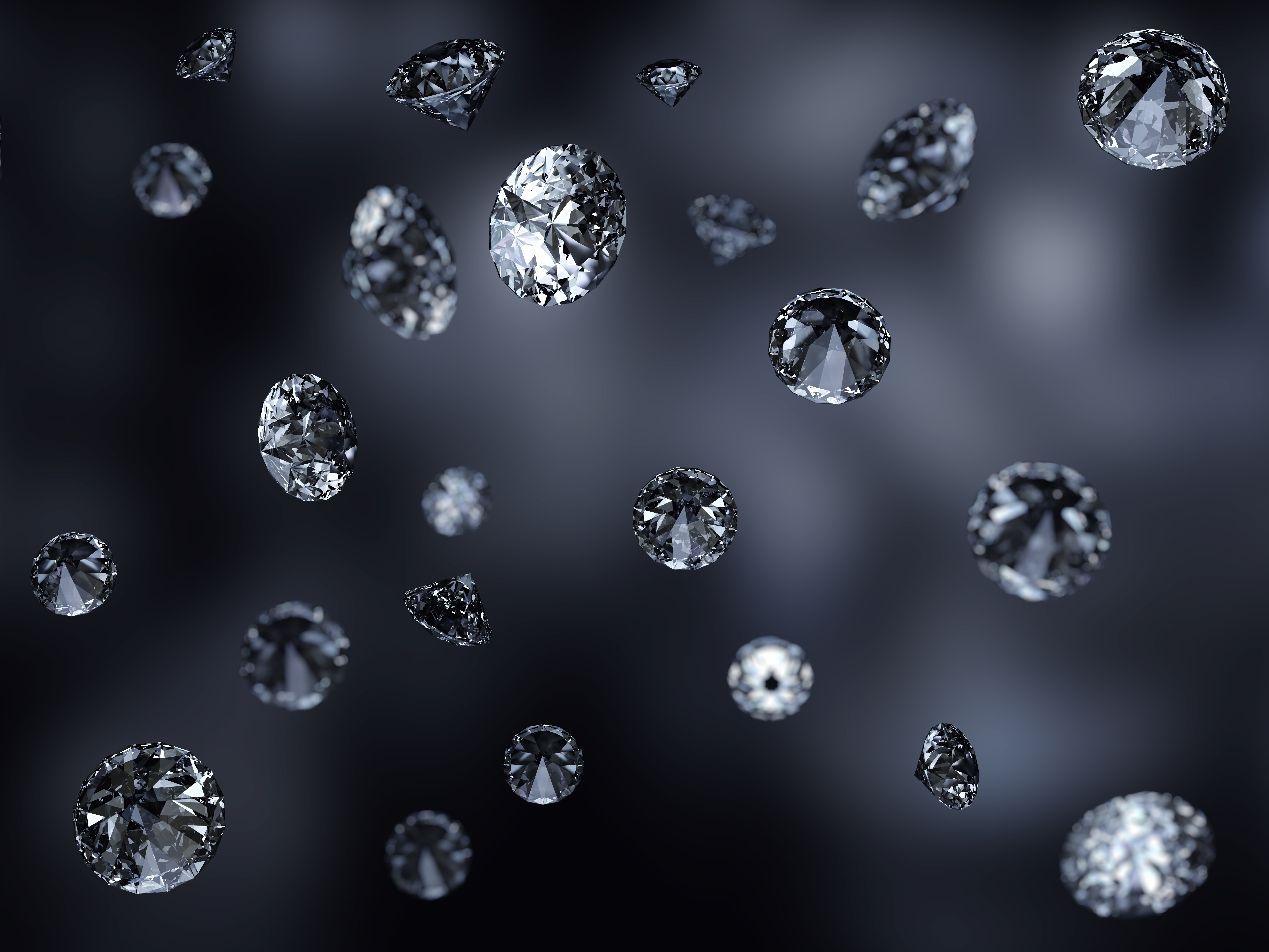 Diamonds Fall Stone Macro Photo Background HD Wallpaper