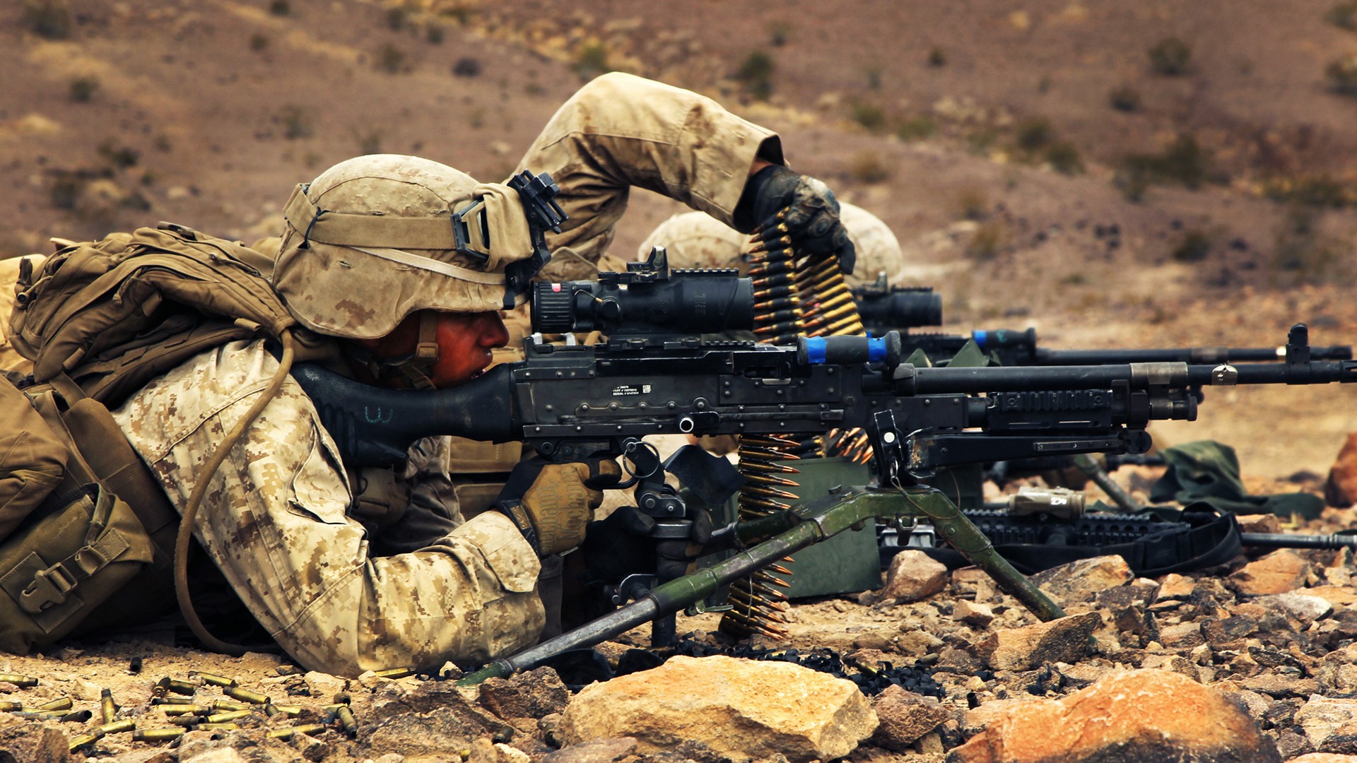 Wallpaper M240 Tripod United States Marine Corps