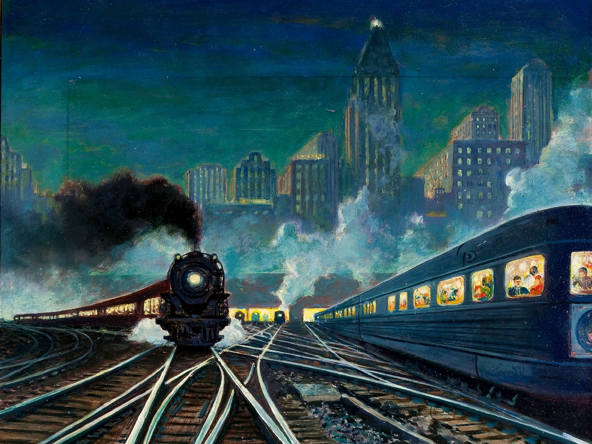 Artistic Train Wallpaper