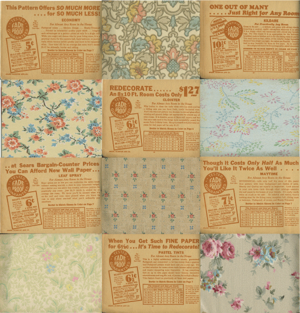 Classic Patchwork Wallpaper Print Weekly Tm