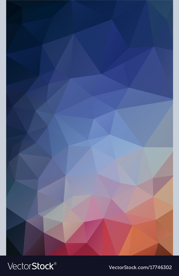 Flat vertical background of geometric shapes Vector Image