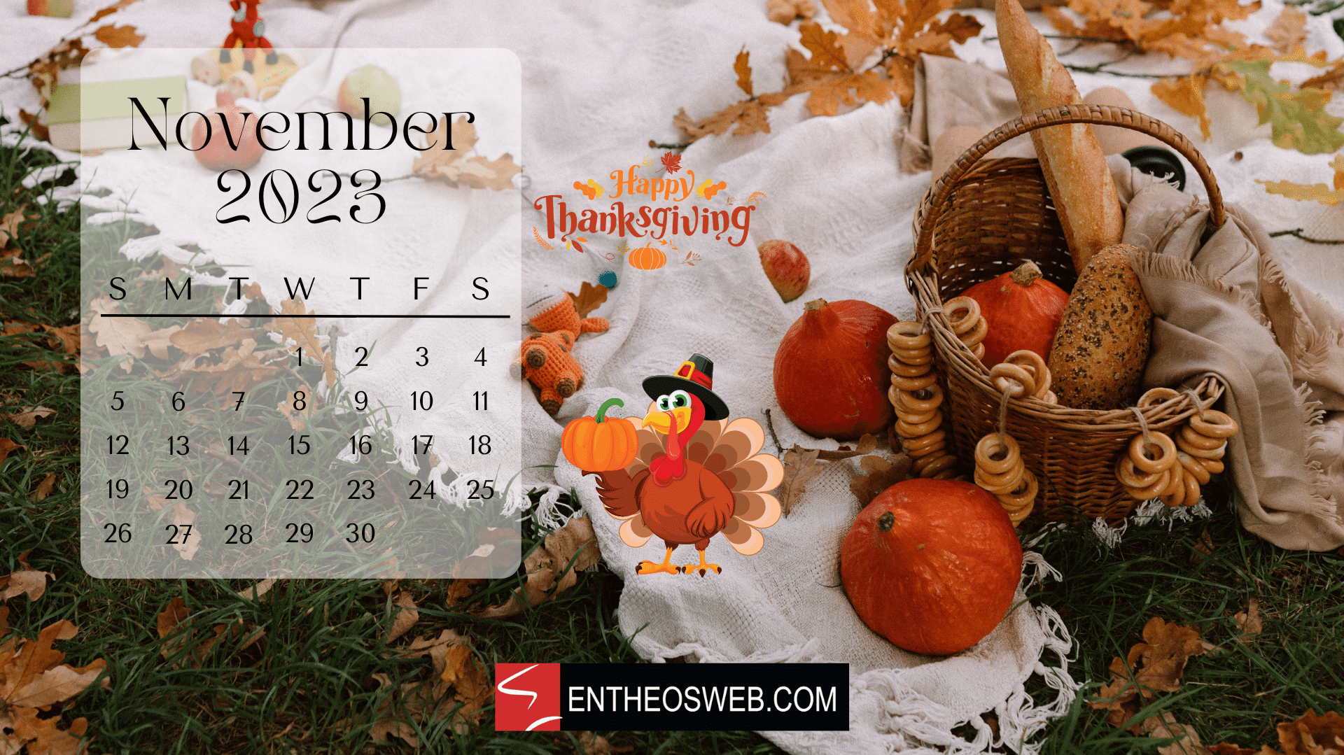 Free download November Calendar Desktop Wallpaper EntheosWeb 1920x1080