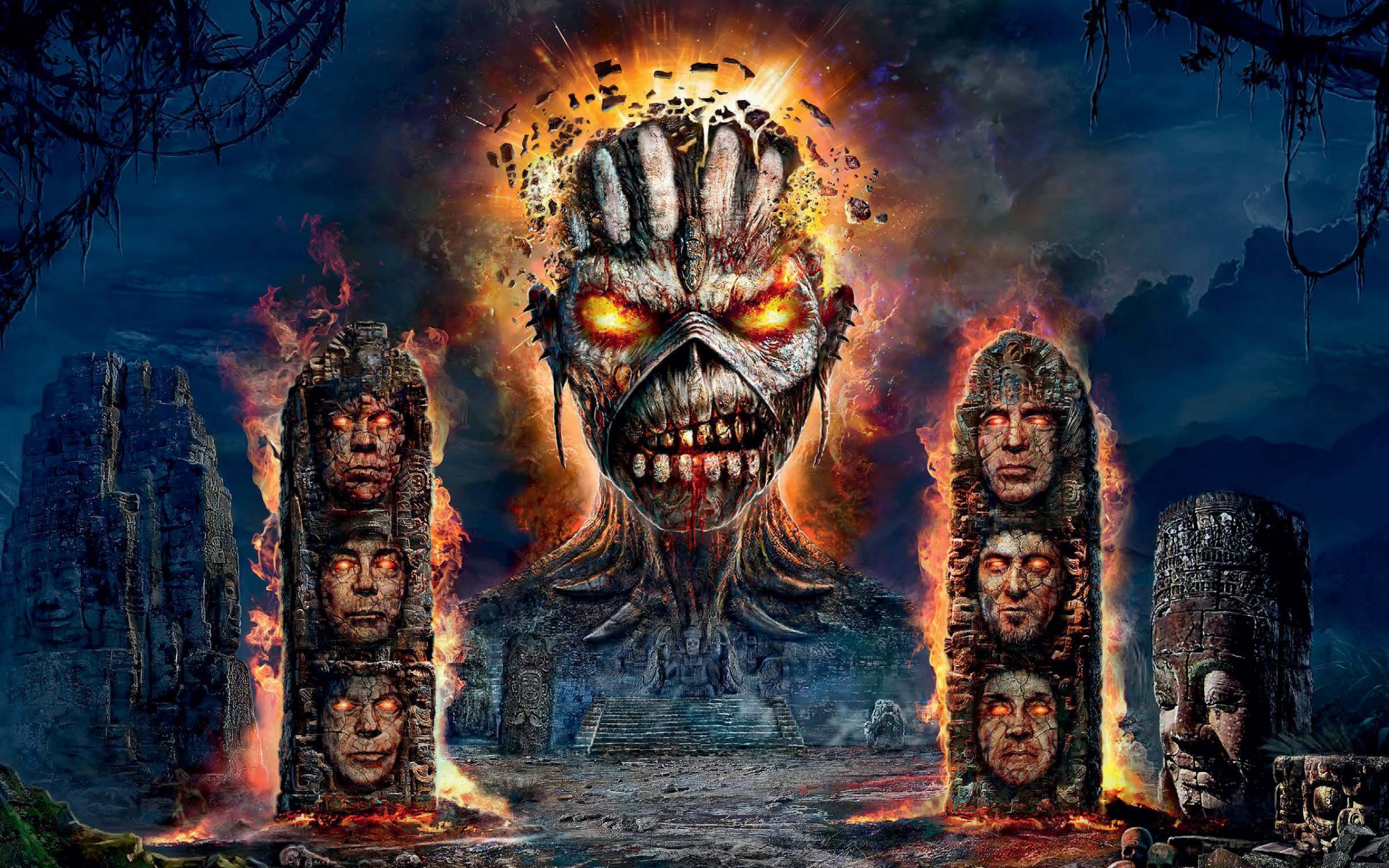 HD Background Iron Maiden Monster Evil Ruins Wallpaper