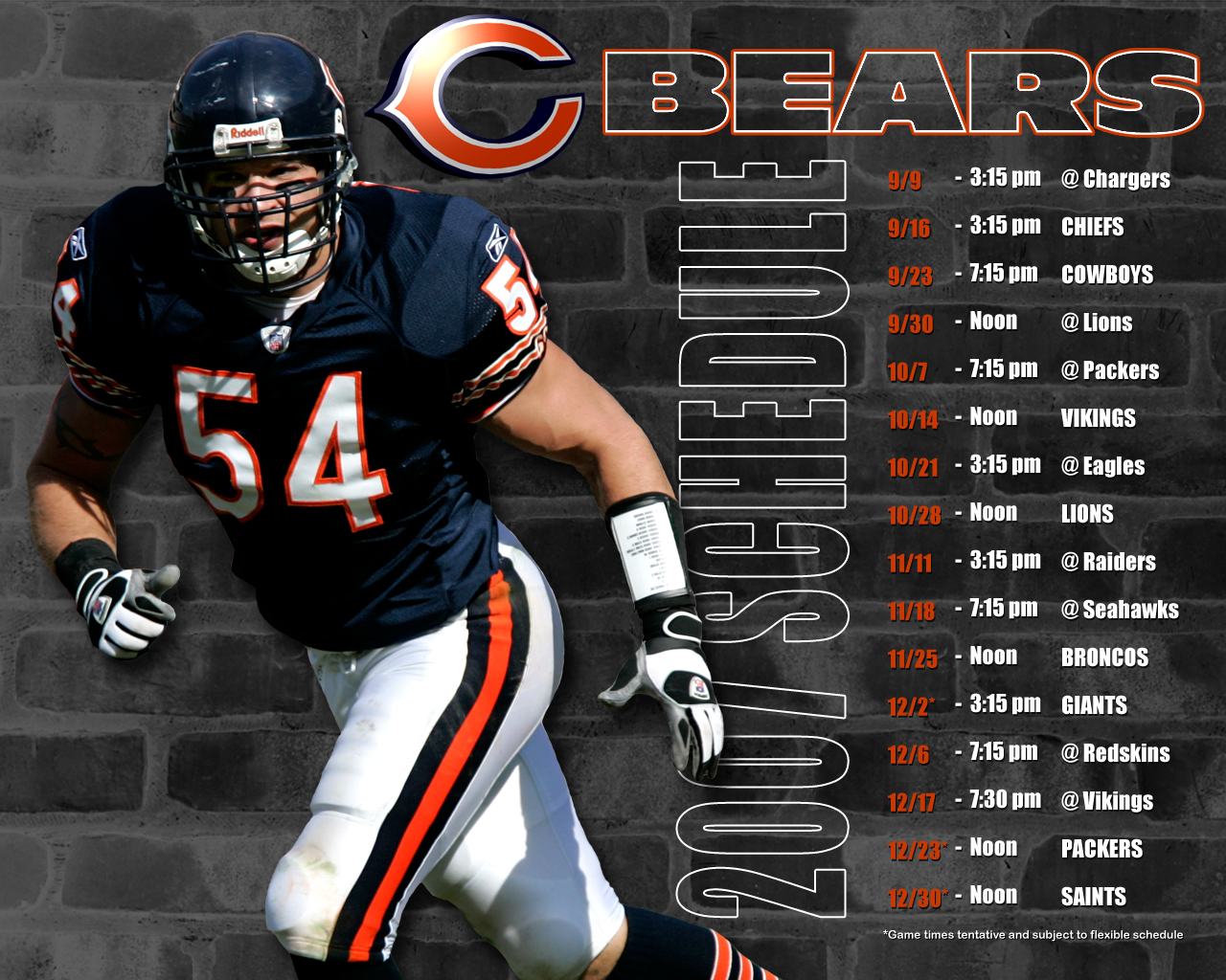 Wallpapers Backgrounds Chicago Bears Schedule Wallpapers 1280x1024
