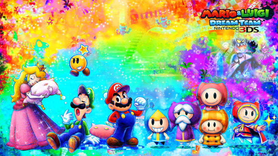 Mario And Luigi Dream Team Wallpaper By Rafaelmartins