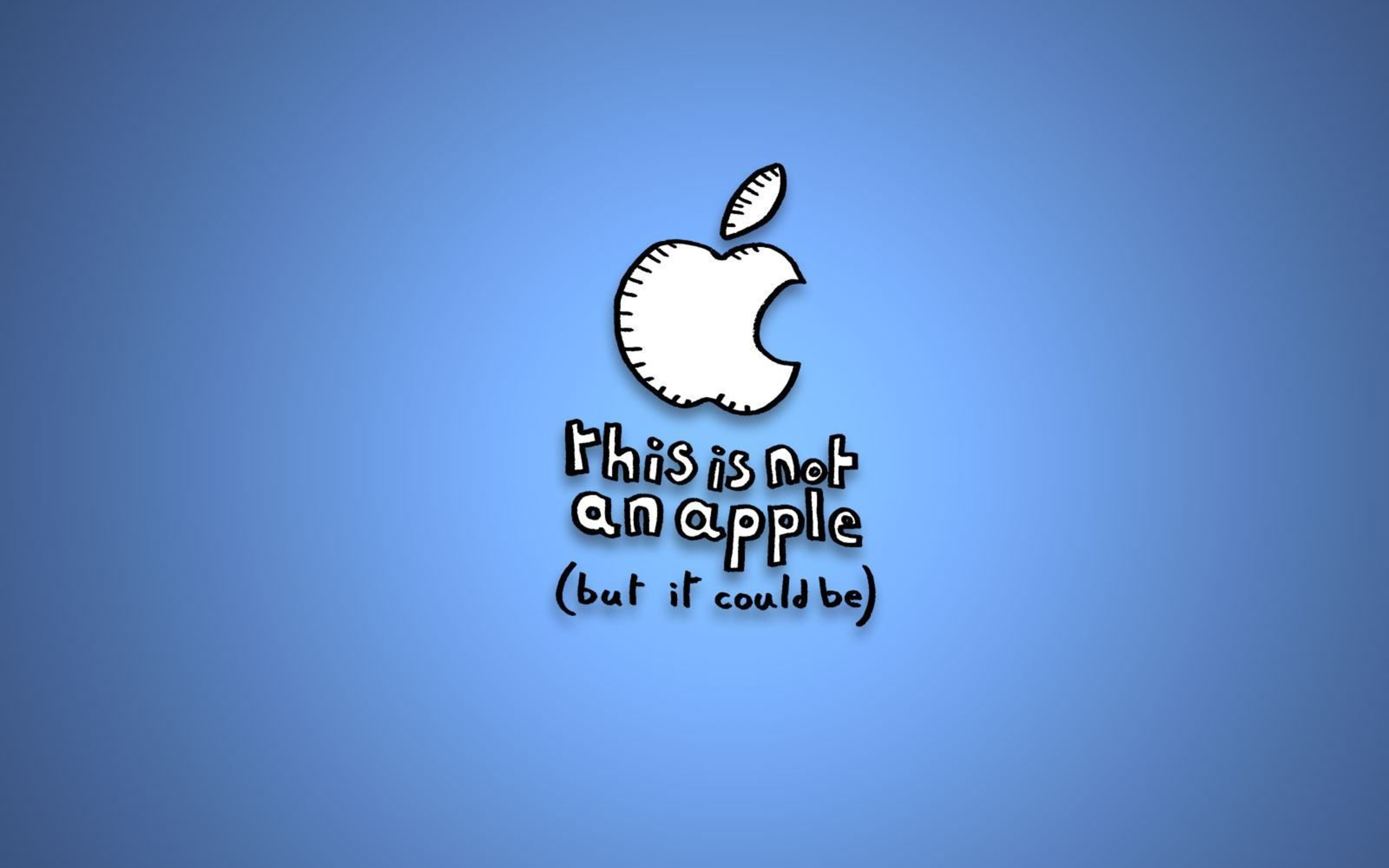Funny Apple Message HD Wallpaper