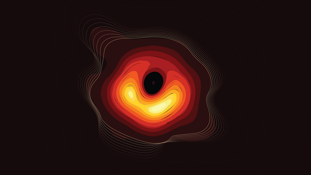 4k Oled Wallpaper Of The M87 Black Hole