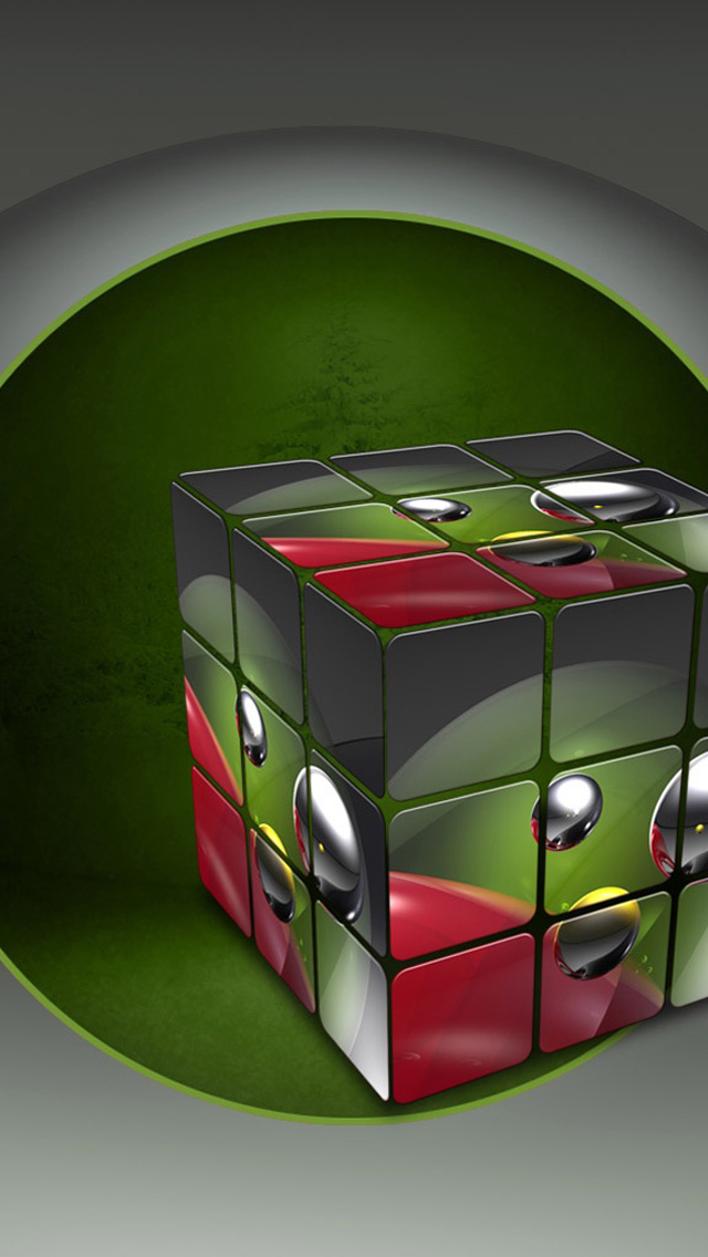 Personalized Rubiks Cube iPhone 5s Wallpaper