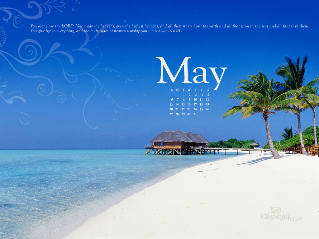 May Neh Desktop Calendar Monthly