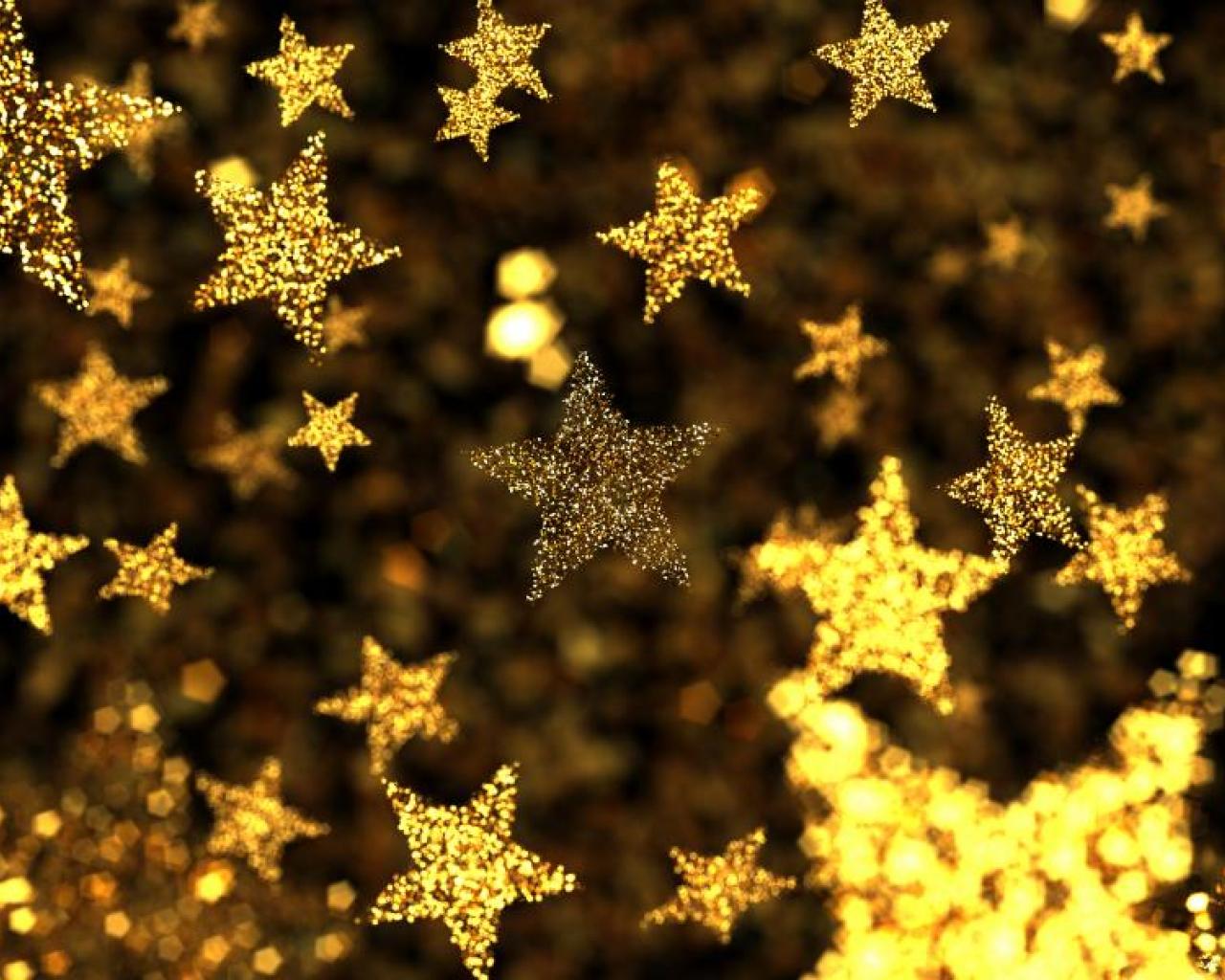 Golden Stars Wallpaper HD Desktopinhq