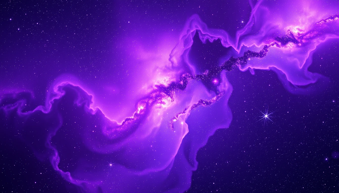 HD Purple Space Wallpaper