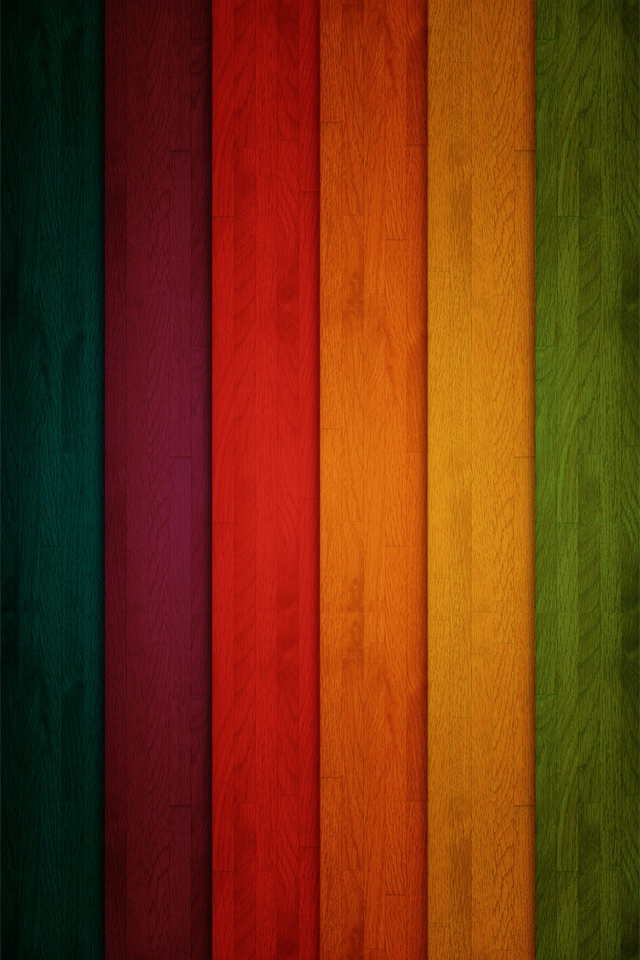 Rainbow Wood iPhone Wallpaper Pocket Walls HD