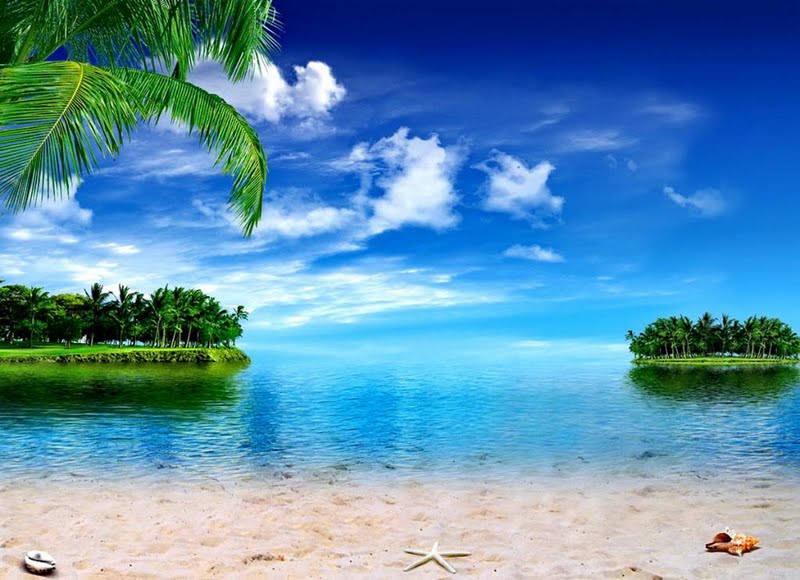 High Resolution Tropical Islands Desktop Laptop Ed In
