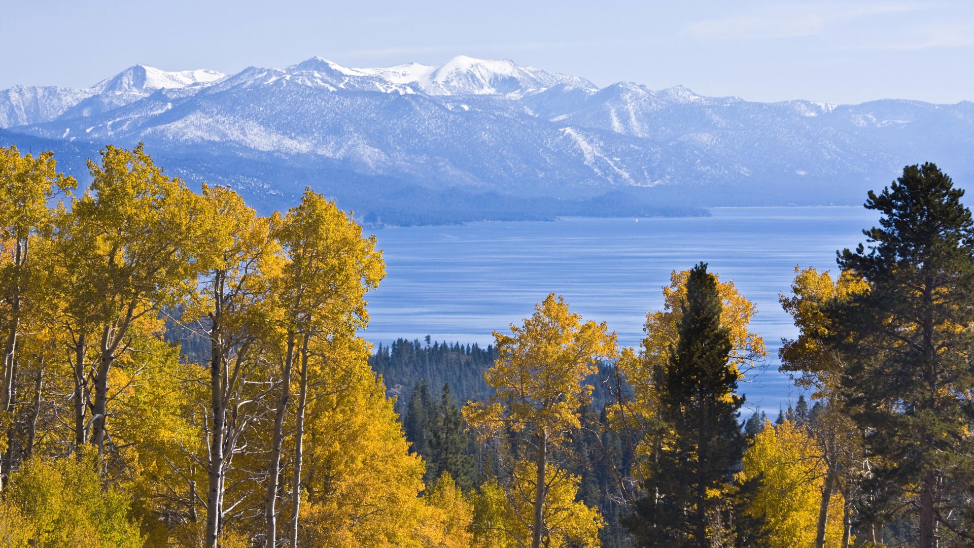Autumn California Lake Tahoe Wallpaper Background