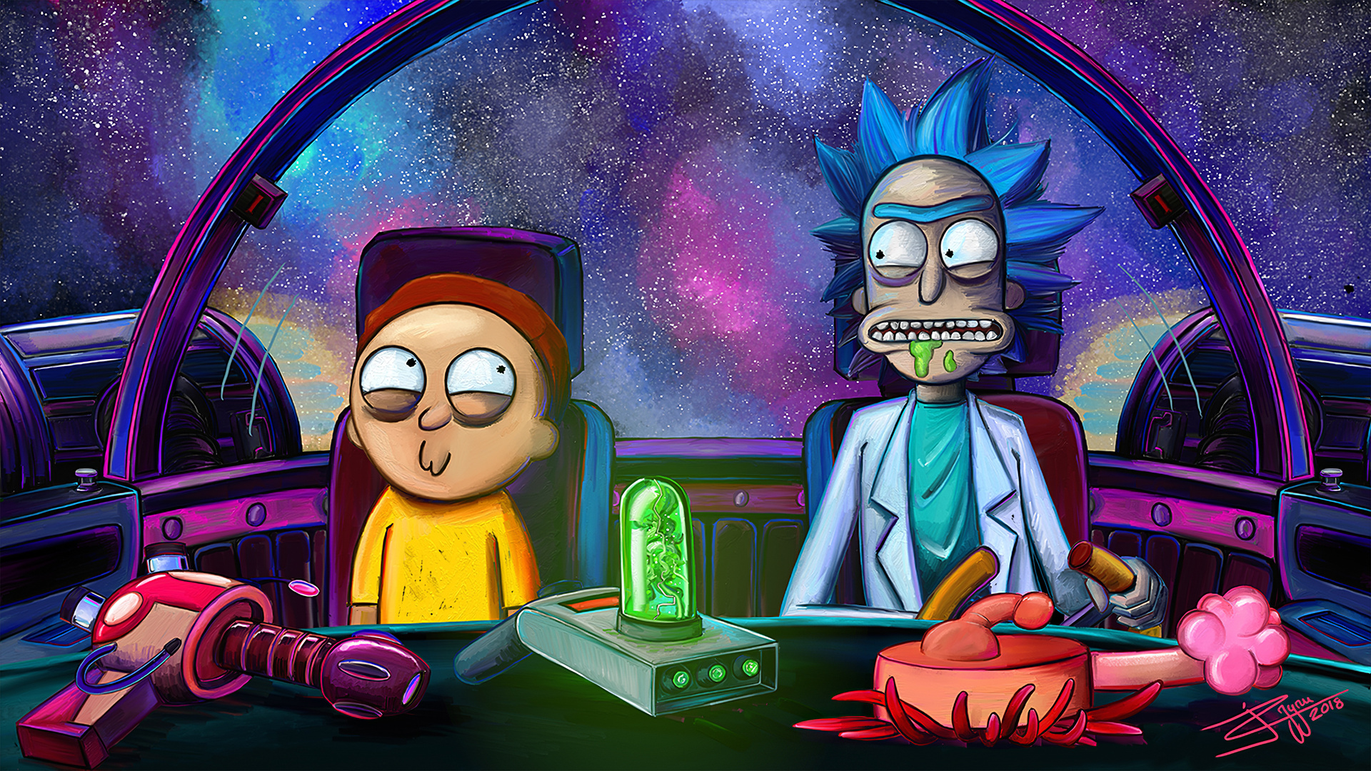 Rick And Morty Netflix Laptop Full HD 1080p 4k Wallpaper
