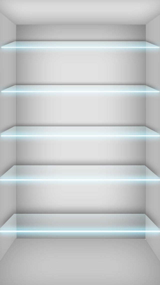 Glass Shelves Wallpaper   Free iPhone Wallpapers