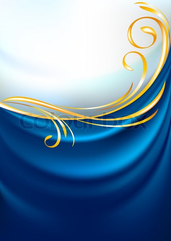 Displaying Gallery Image For Royal Blue And Gold Background