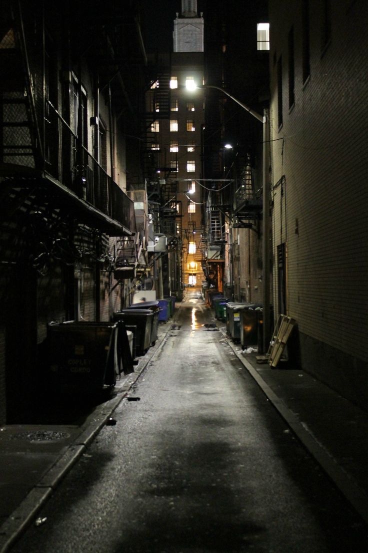 Dark Alley City Aesthetic Wallpaper