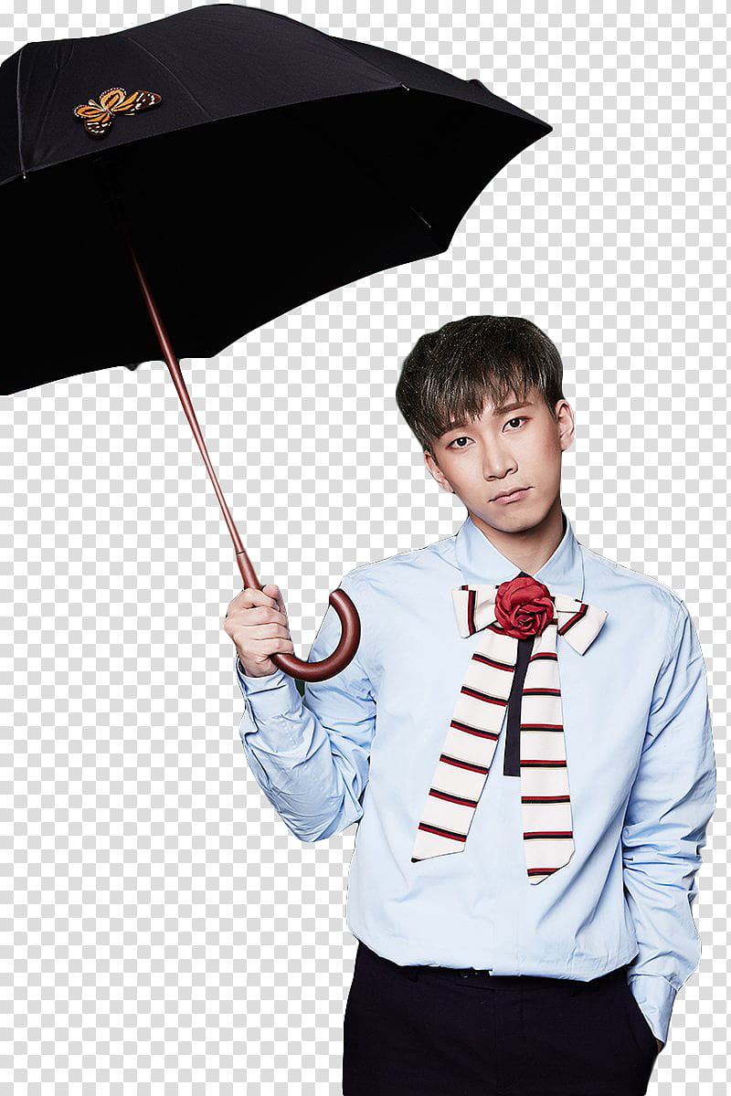Btob Feel Em Man Holding Umbrella Transparent Background Png