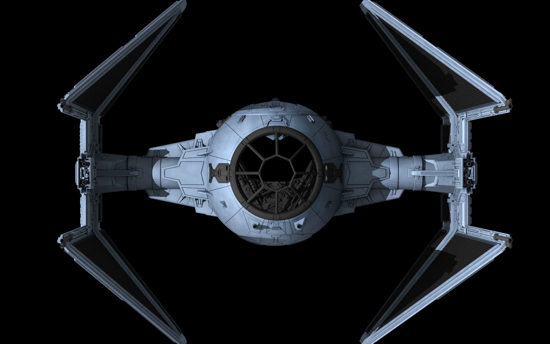 tie Fighter Star Wars Futuristic Spaceship Space Sci fi
