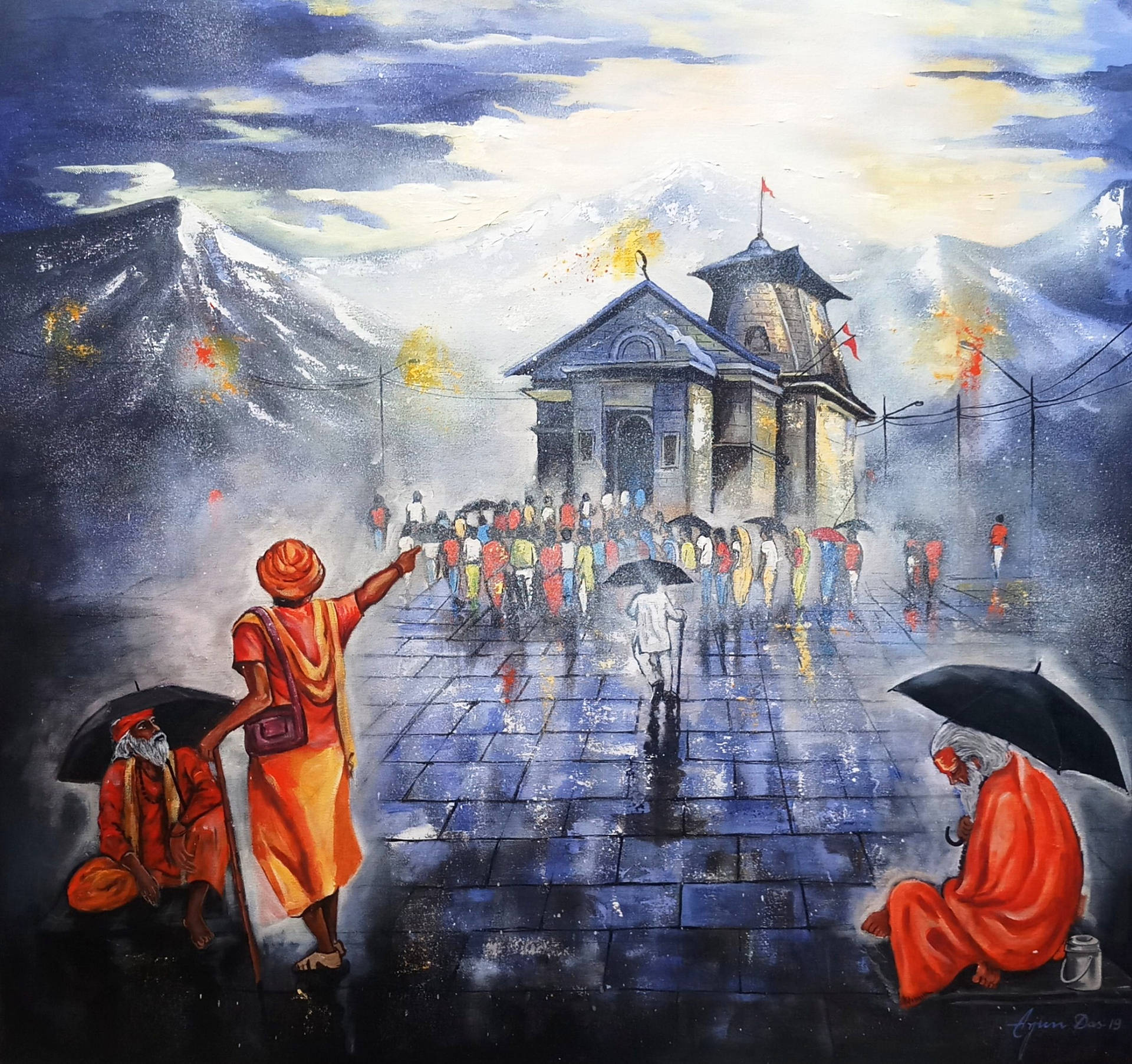 Kedarnath Temple 4k Art 3sr72n2zx97a5tdk Wallpaper