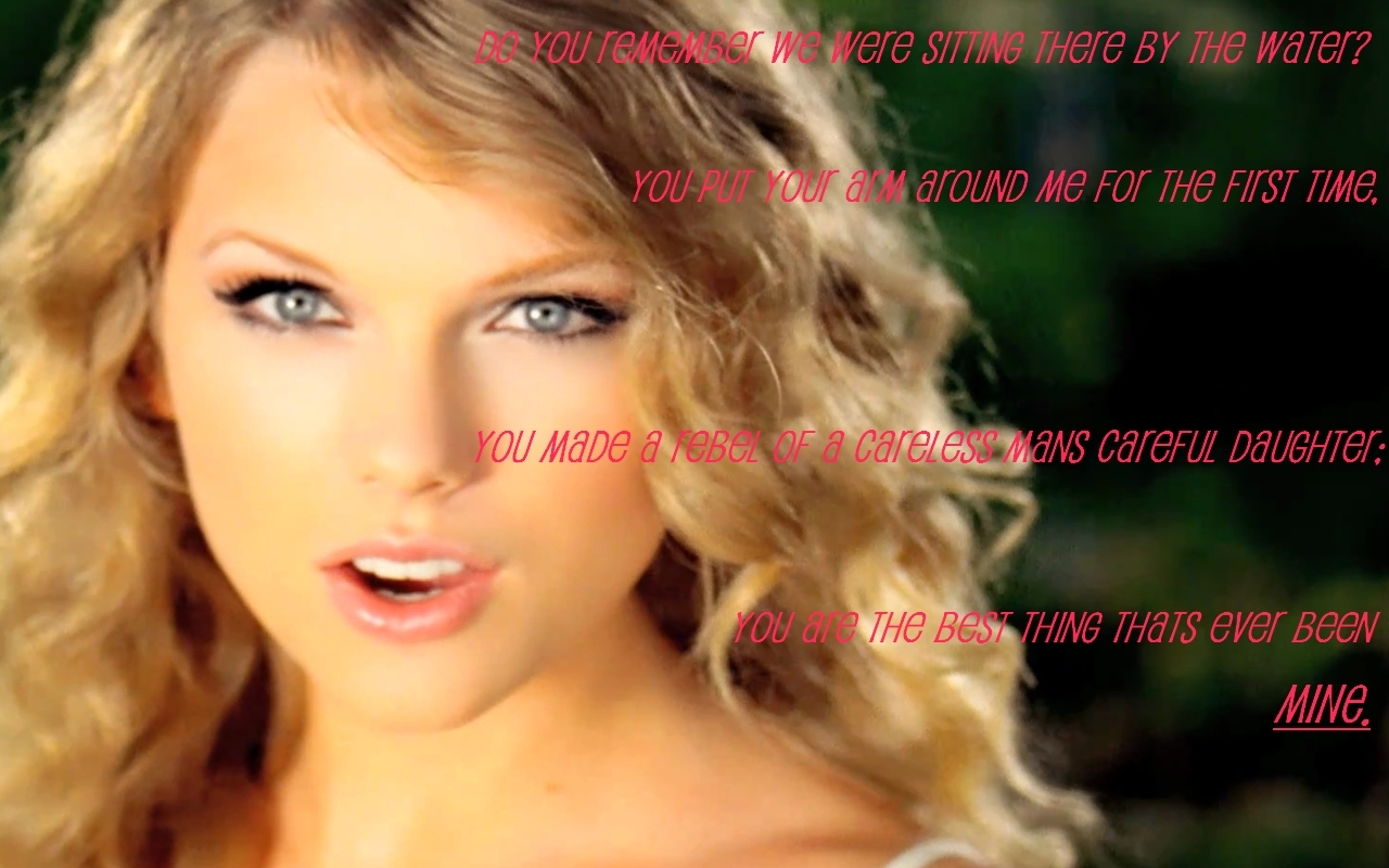 Taylor Mine Lyrics Wallpaper Swift