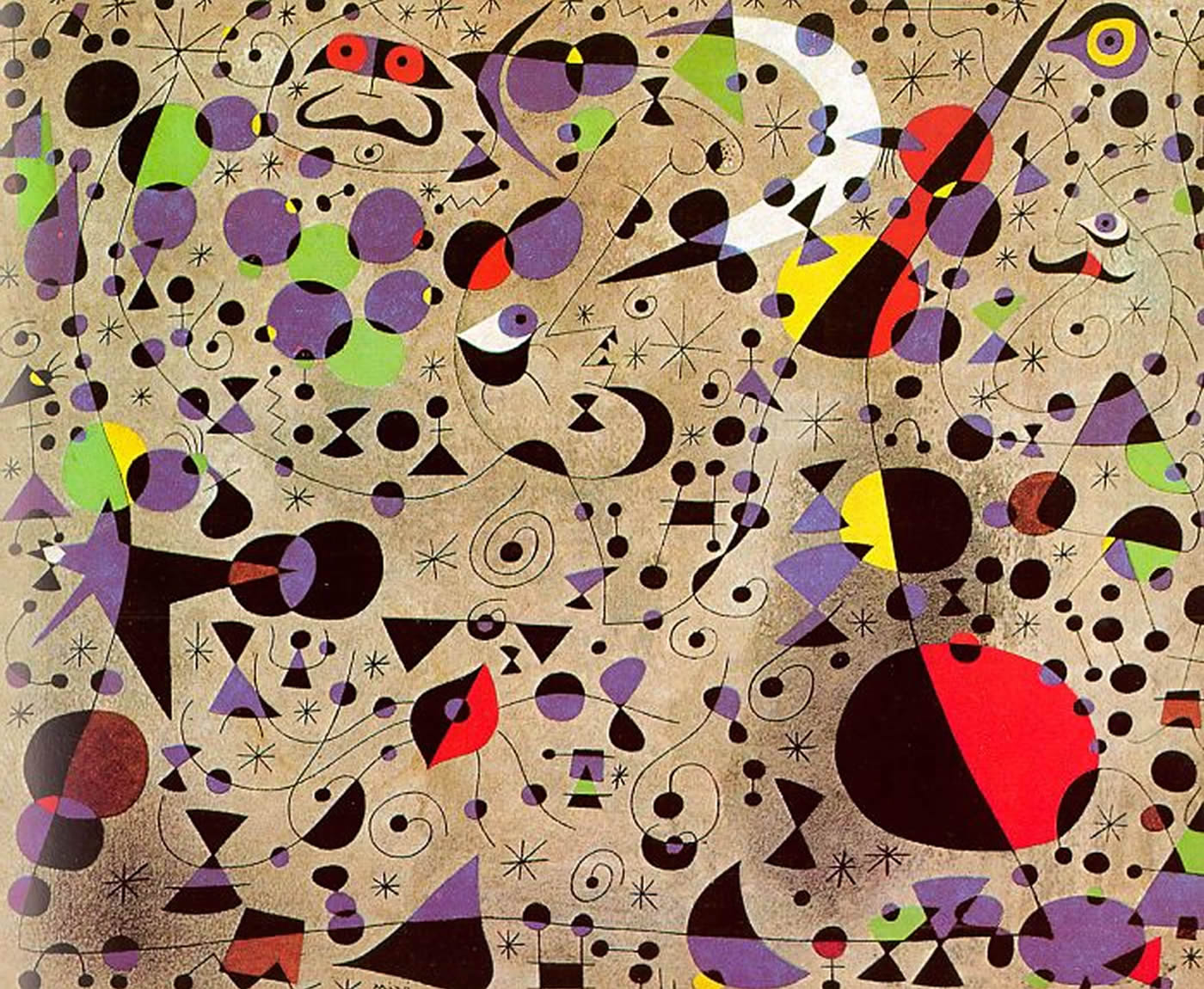 The Poetess Joan Miro Wallpaper Image