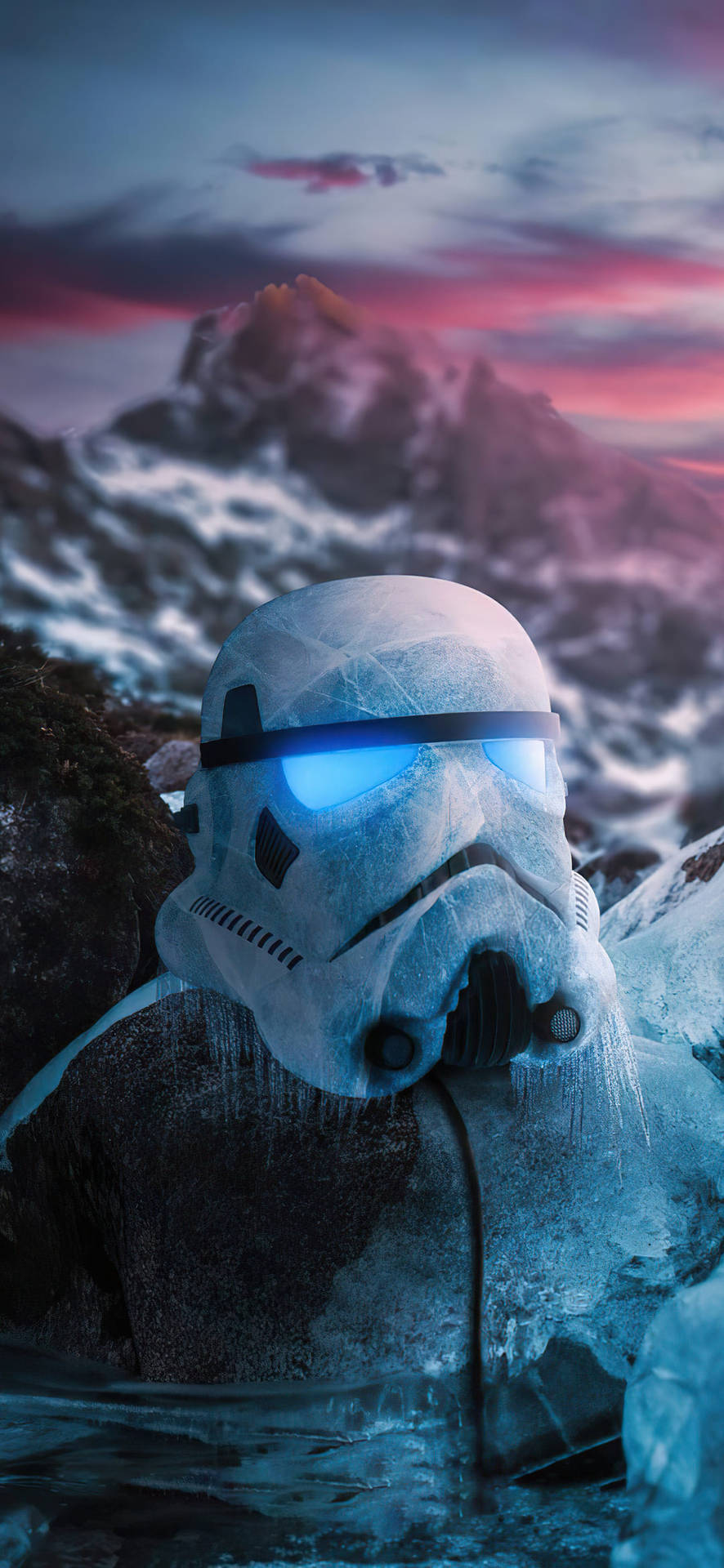 Star Wars iPhone Plus Frozen Stormtrooper Wallpaper