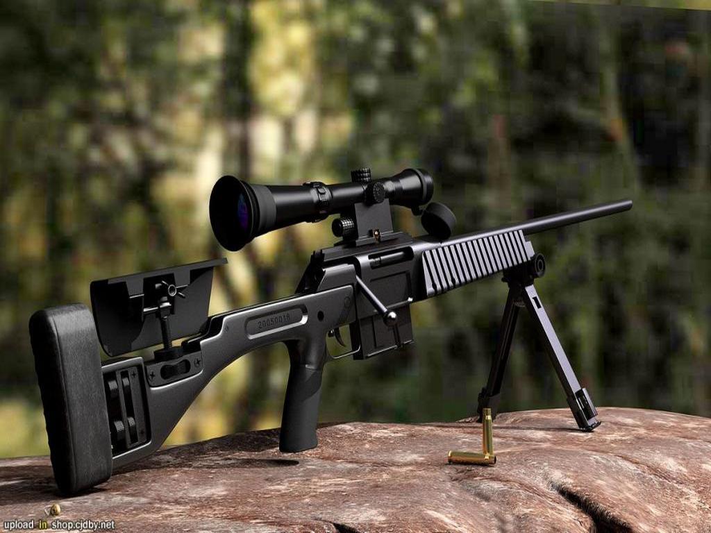 Image Of Long Range Sniper Shot Using A Caliber Rifle Wallpaper