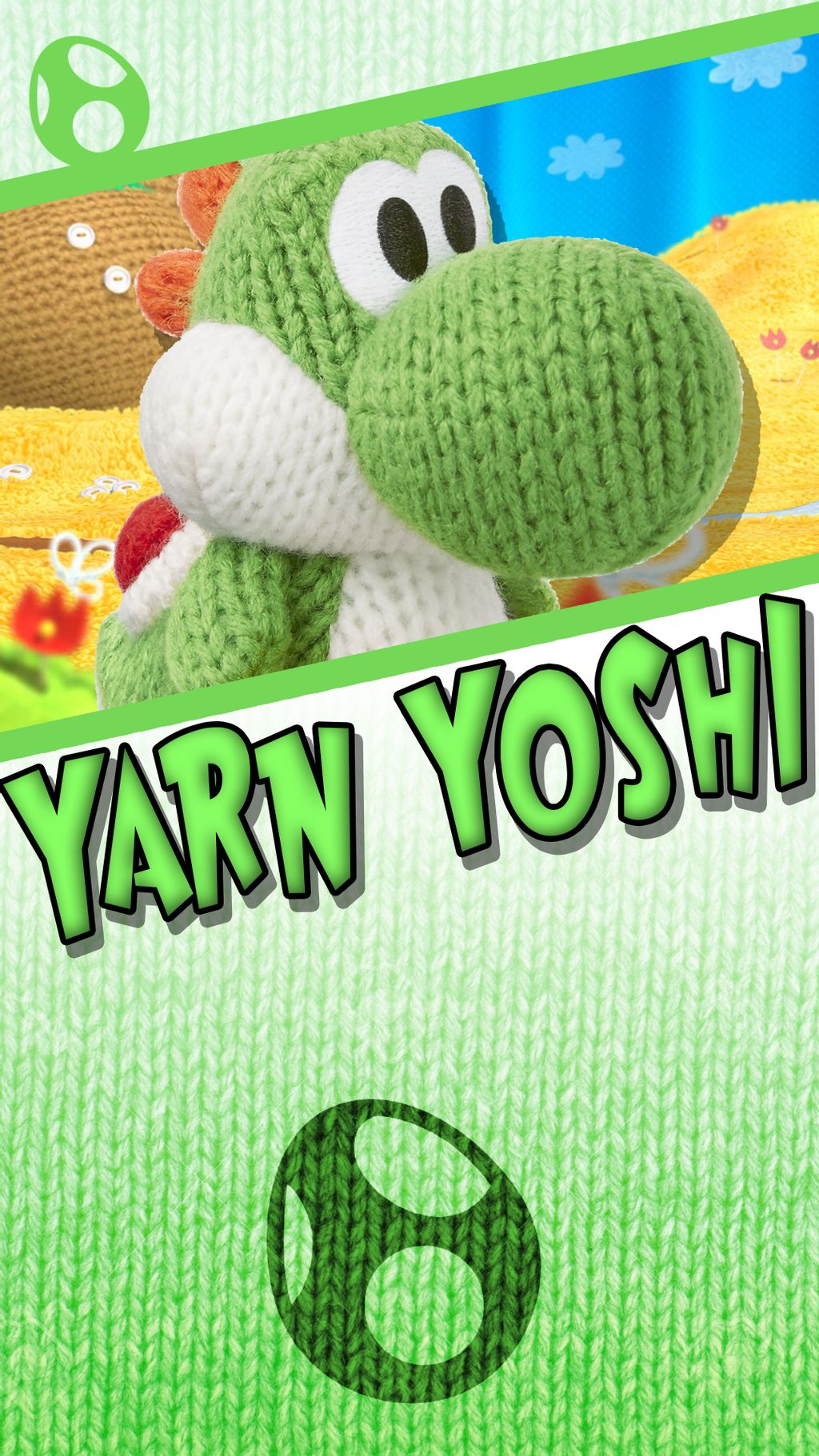 Yarn Yoshi Woolly World Phone Wallpaper By Mrthatkidalex24 On