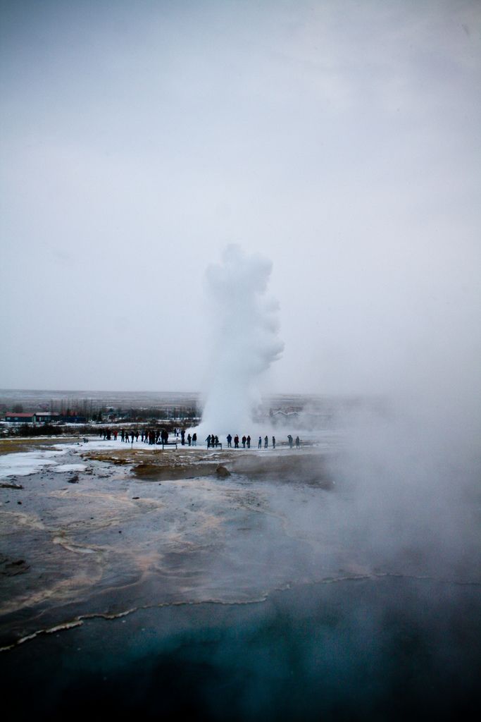 Rage Of Strokkur Iceland Kanki Su Avec Image Voyage Islande