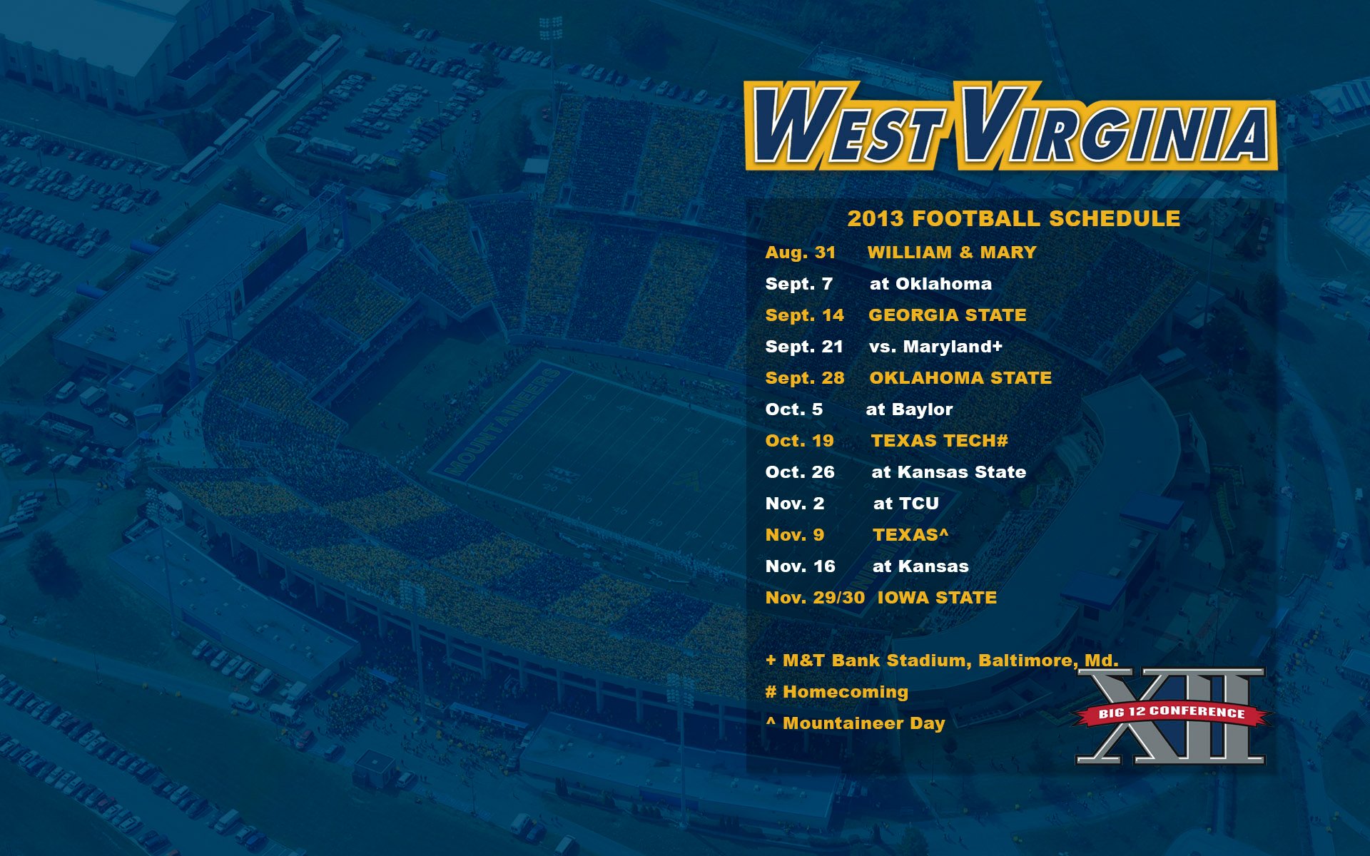 West Virginia Mountaineers Football Wallpaper Collection