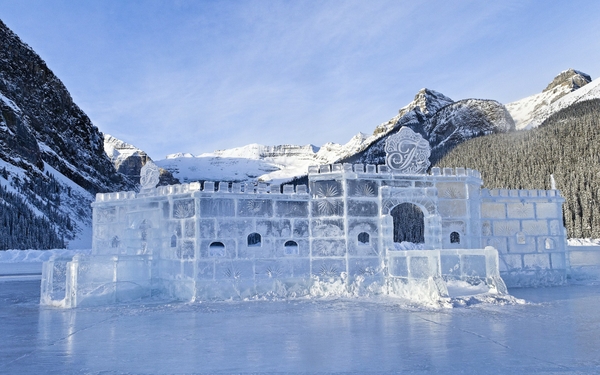 Ice Castle Landscapes White Castles Wallpaper