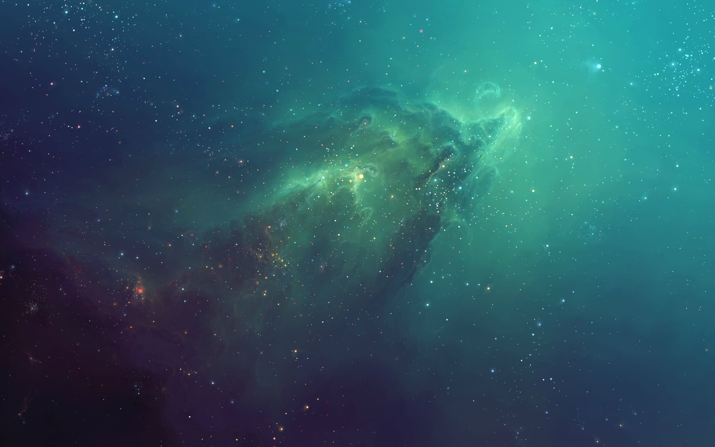 Green Galaxy Wallpaper Top Background